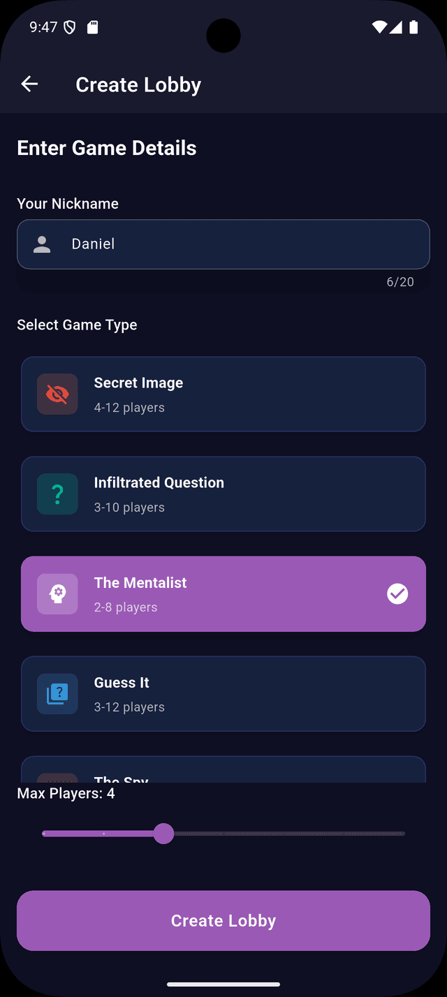 Create Your Lobby